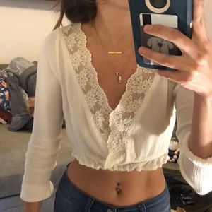 Long sleeve crop top